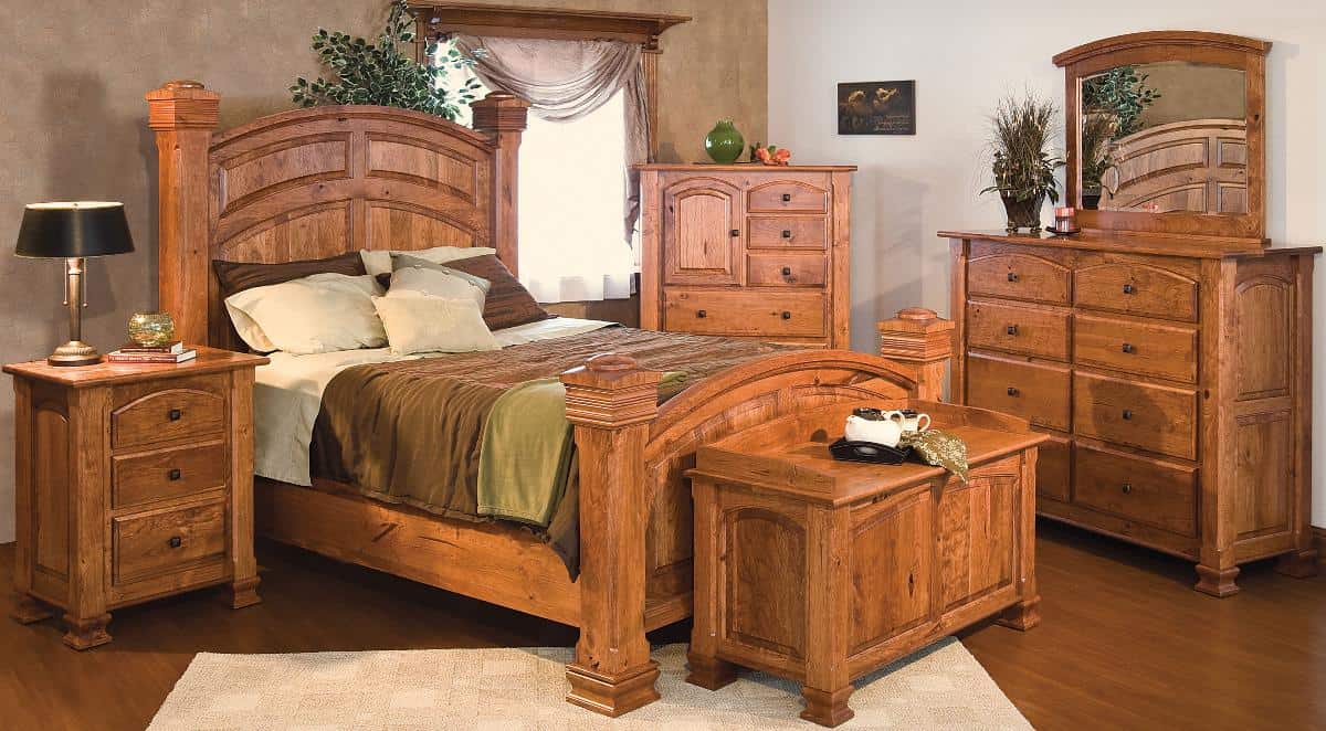 мебель из натурального дерева спальни